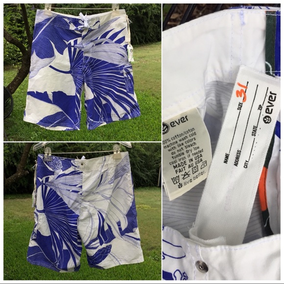 ever Other - NWT ever brand Board Shorts $148 Retail